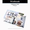 Westbrook 2B/1B 819SqFt